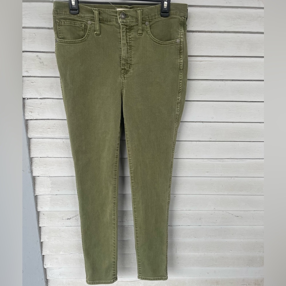 Madewell Olive Green Skinny Jeans